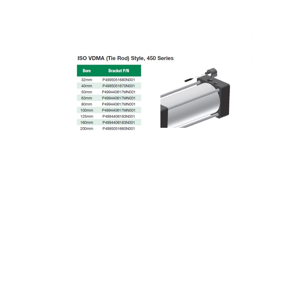 P4995051670N001 NUMATICS/AVENTICS CYLINDER PART SWITCH BRACKET 2" - 2 1/2" BORE (TIE ROD)